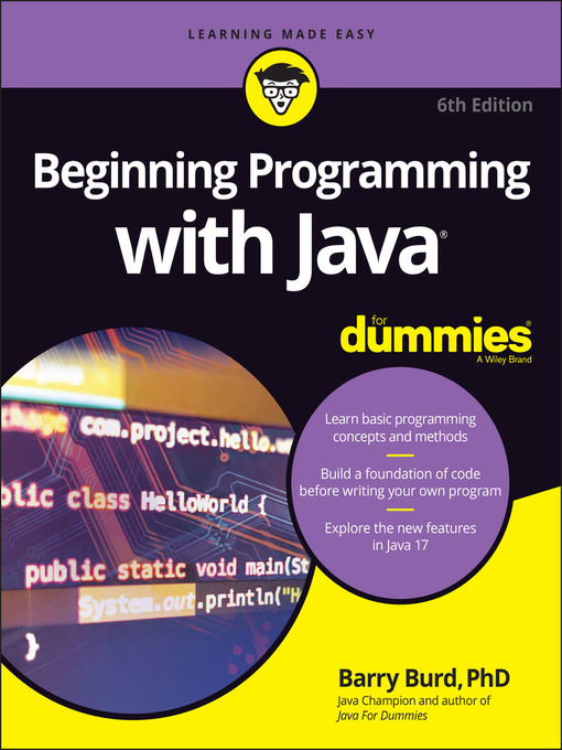 Title details for Beginning Programming with Java For Dummies by Barry Burd - Available